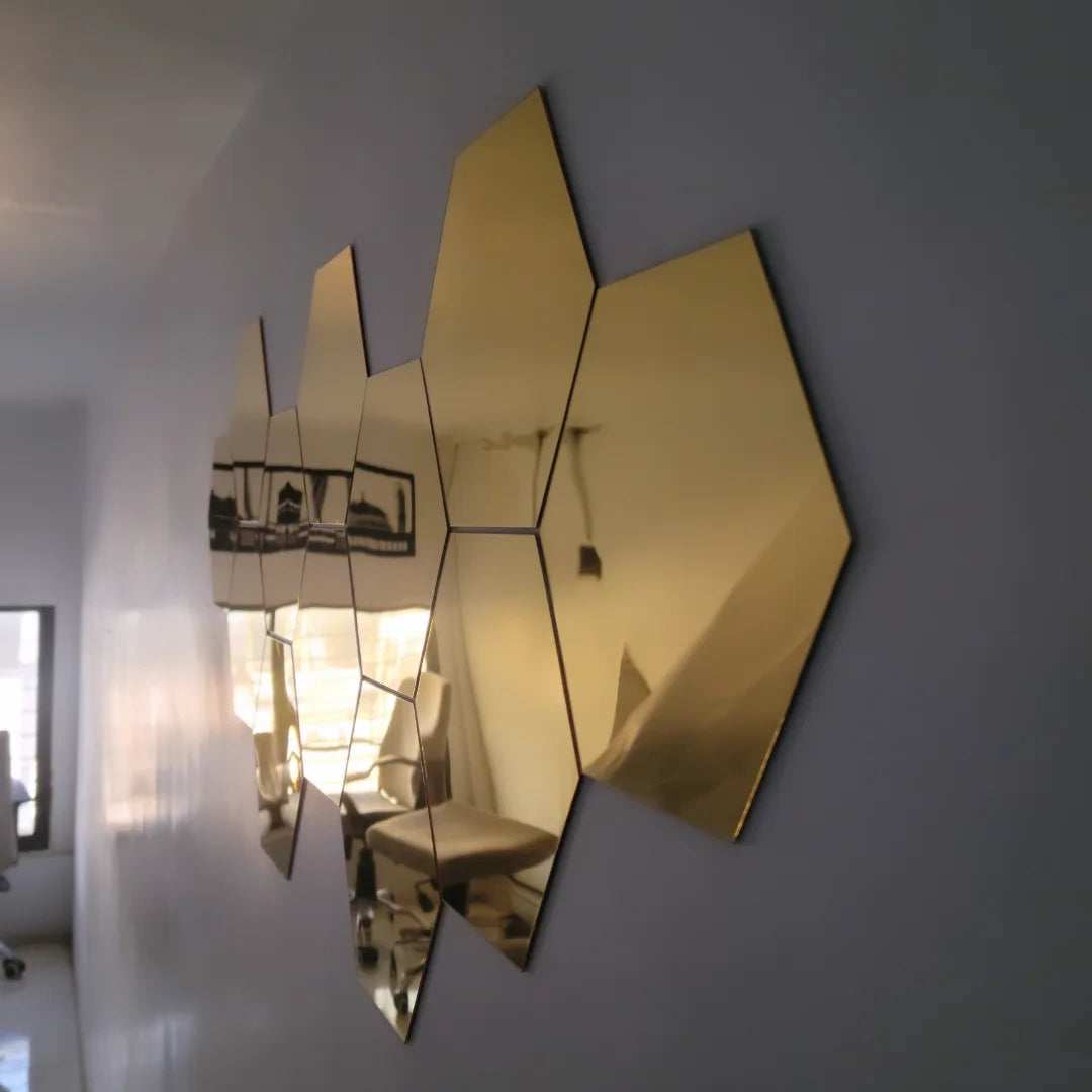 Acrylic Hexa Mirror | Wall Decor